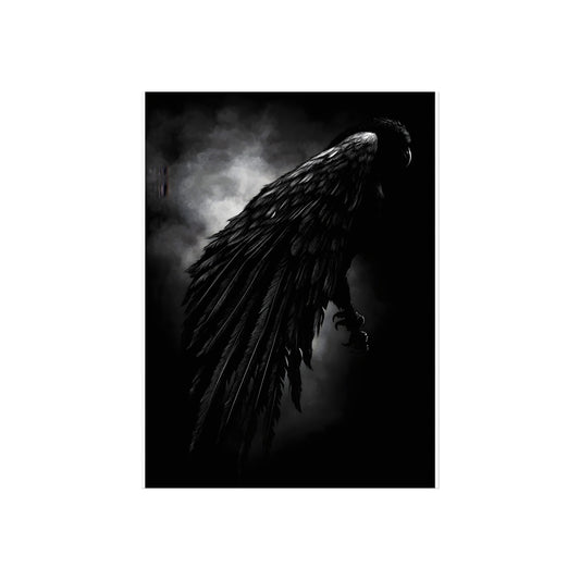 Black Witness gothic crow fine art poster
