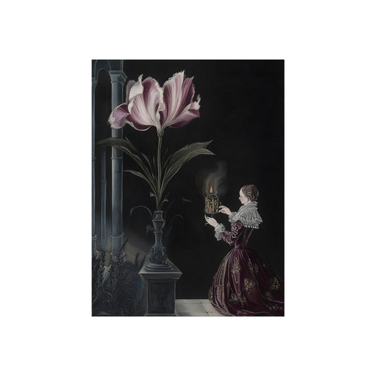 Candlelight and Tulip, art print, view 2