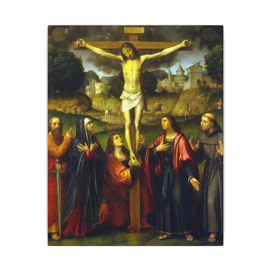 Crucifixion with Intercessors by Bernardino Luini — fine art reproduction product image