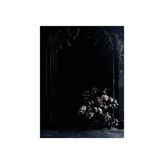 Funeral Bloom dark gothic flowers fine art poster