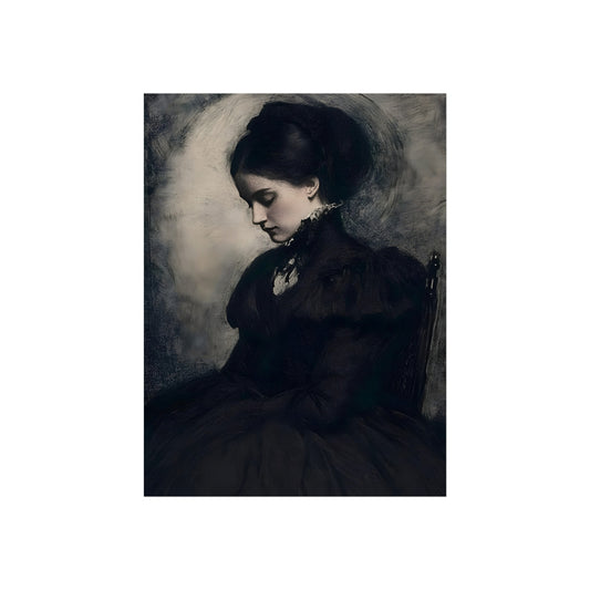 Lady Nocturne gothic woman portrait fine art poster