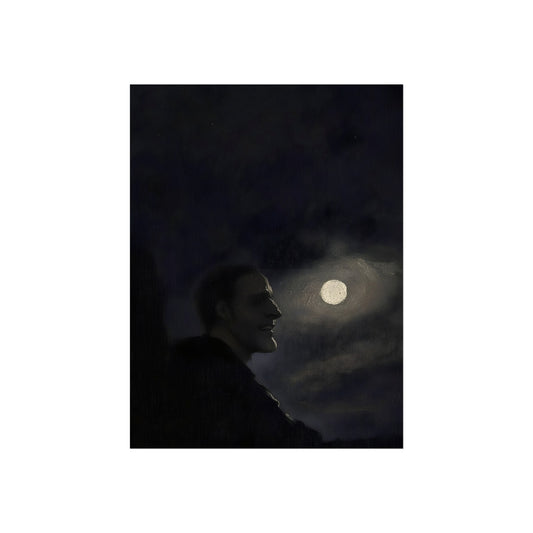 Man Beneath the Moon, art print, view 2