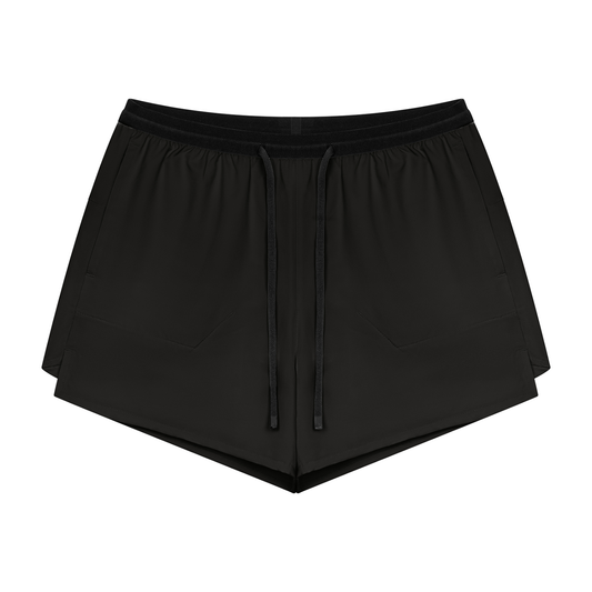 Men's 2-in-1 Compression Shorts in black