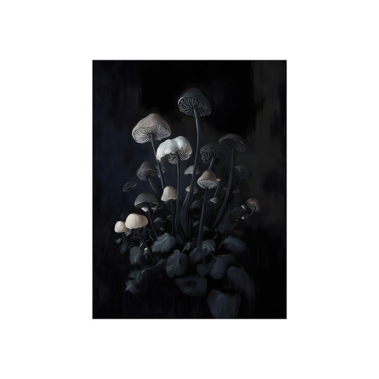 Midnight Mycology, fine art paper print, view 2