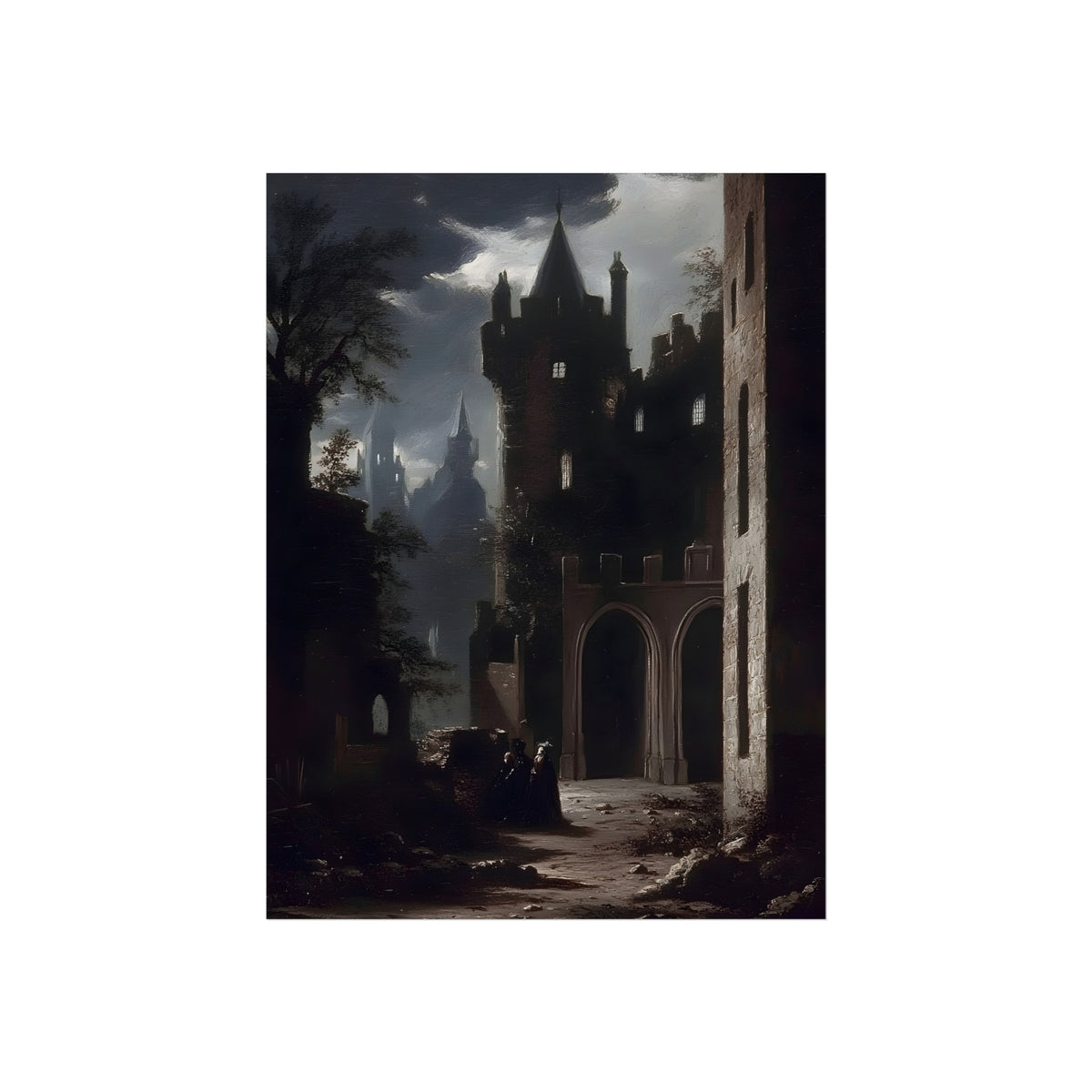 Nocturne Keep gothic castle fine art poster