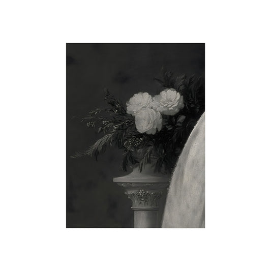 Peonies in Shadow floral still life fine art paper print artwork