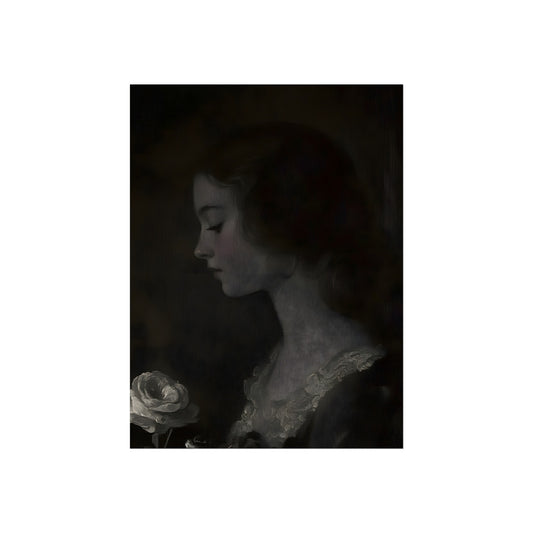Rose in Shadow, fine art paper print, view 2