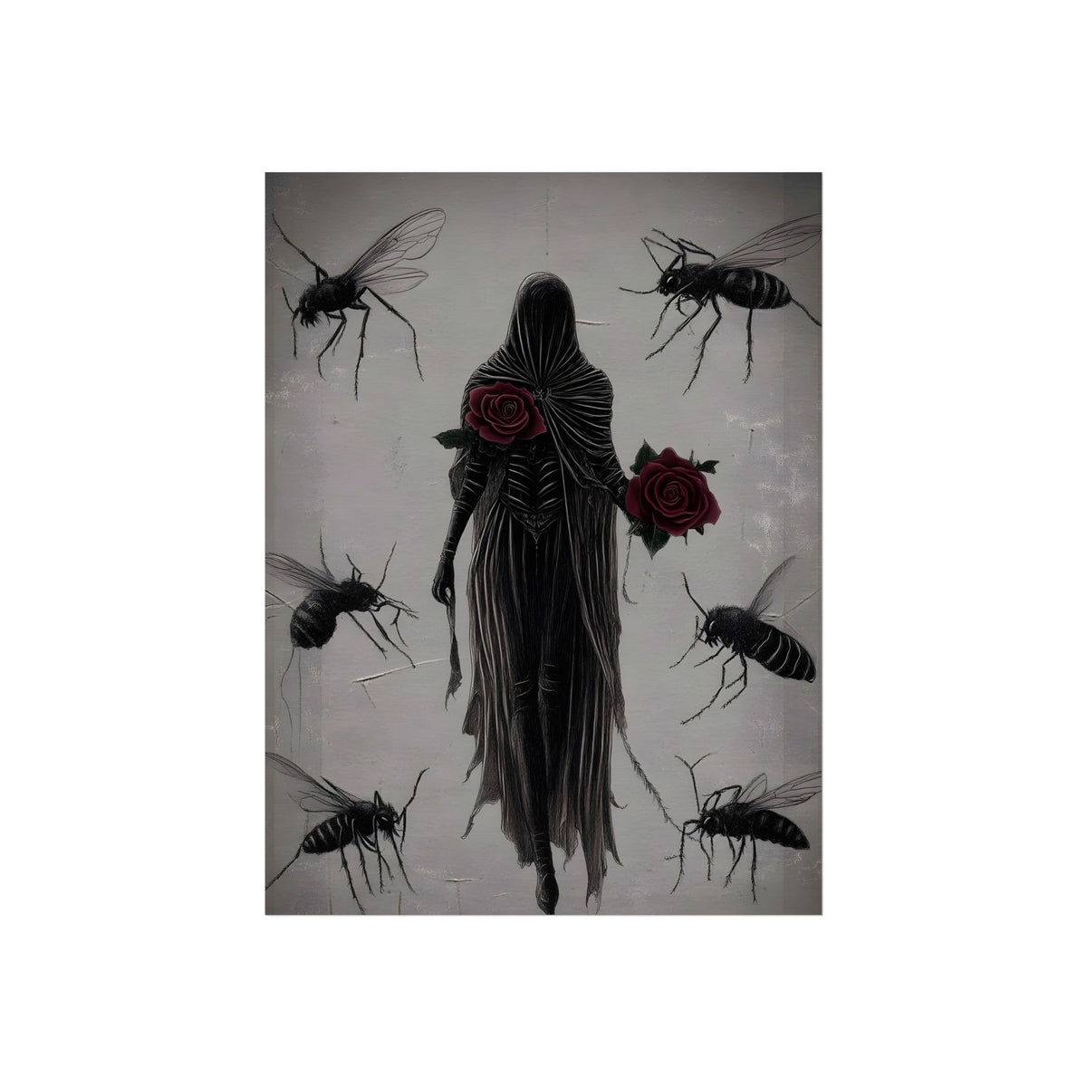 Roses for the Hooded Dead, art print, view 4