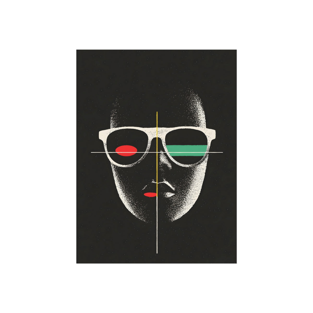 Signal Face, art print, view 4