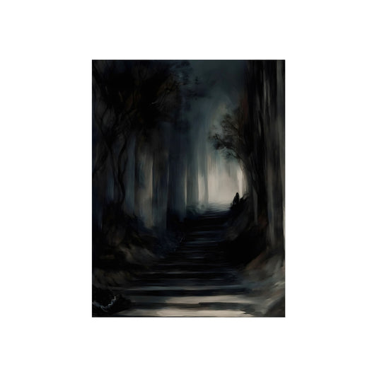 Stairway Through the Mist, art print, view 2