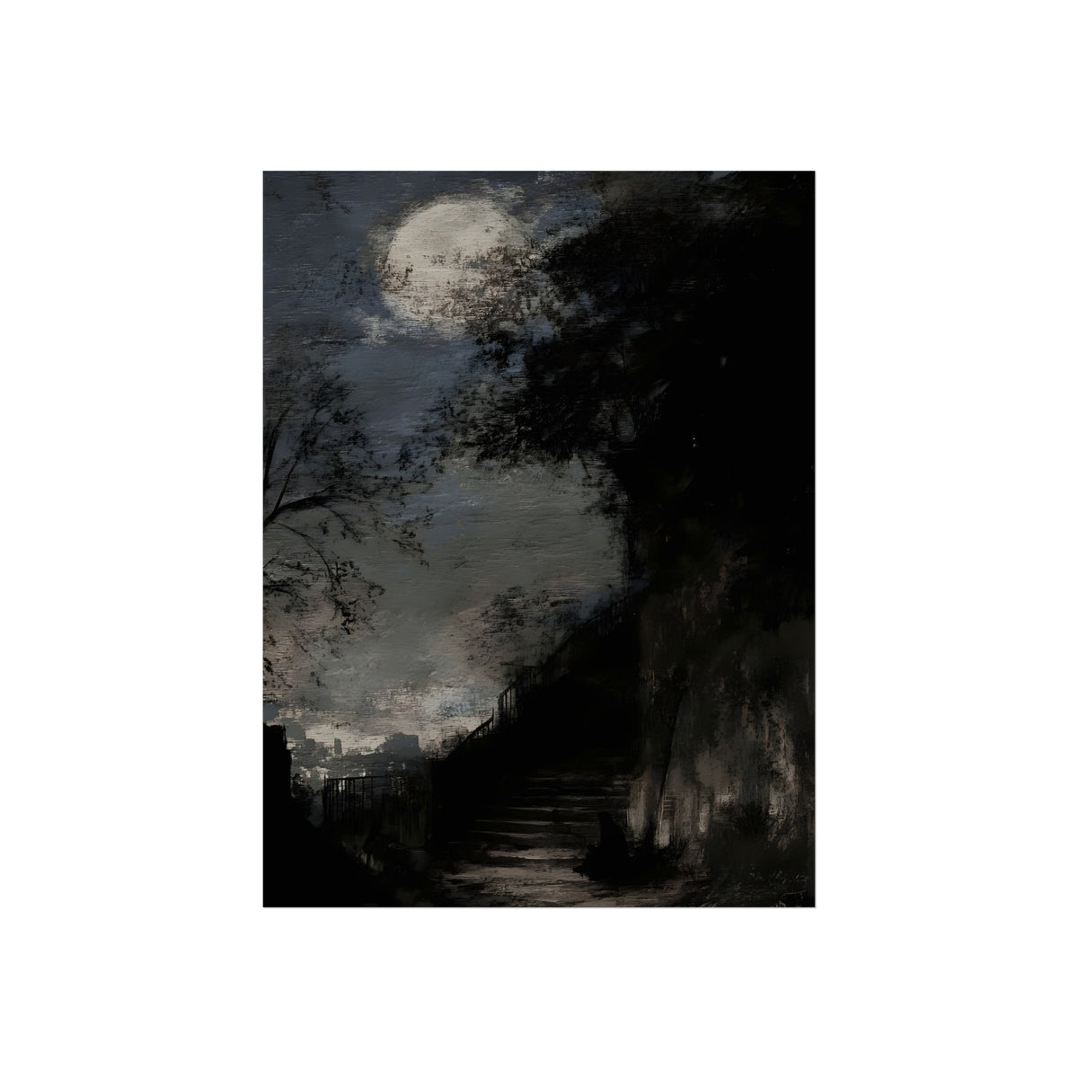 Stairway to the Full Moon, art print, view 4