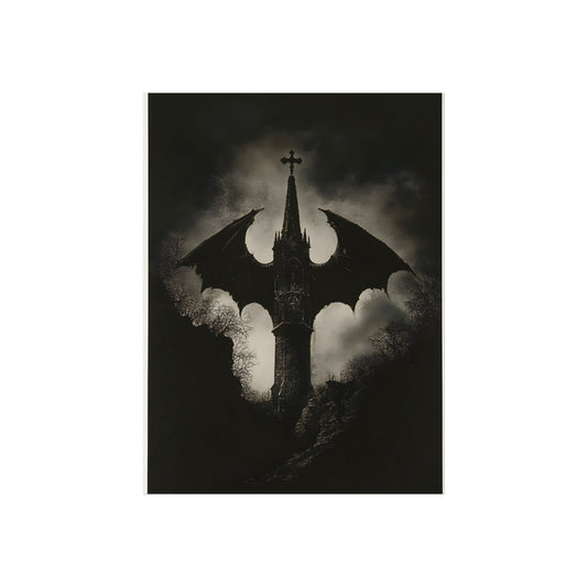 The Bat Tower gothic landscape fine art paper print artwork