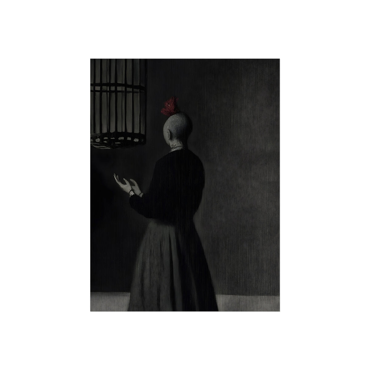 The Woman Before the Cage, art print, view 4