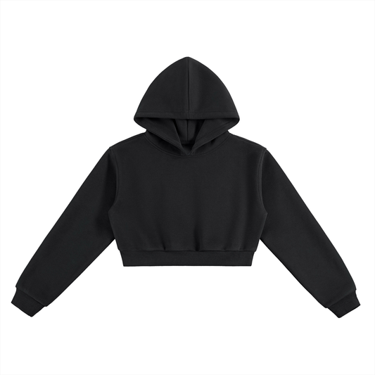 Unisex Essential Cropped Hoodie in black