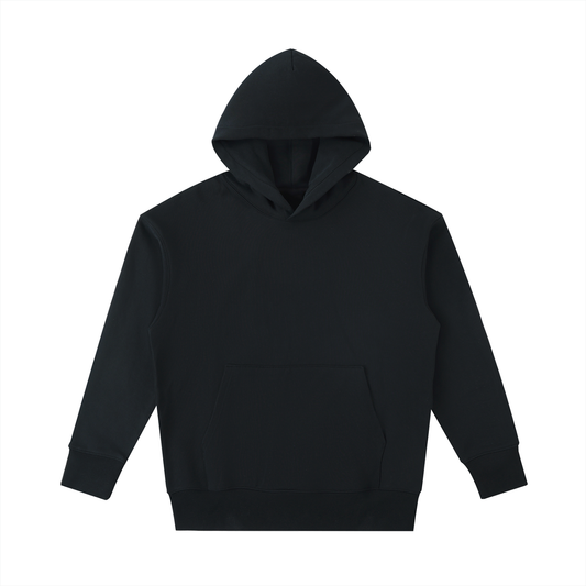 Unisex Essential Heavyweight Cotton Hoodie in black