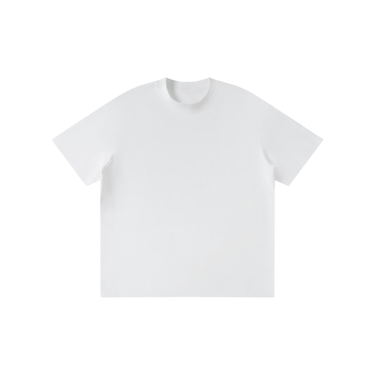 Unisex Kid's Solid Crewneck T-Shirt in white