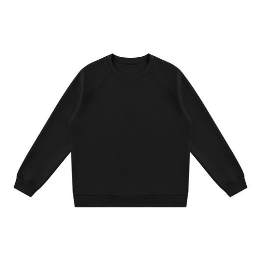 Unisex Regular Fit Crewneck Sweatshirt in black