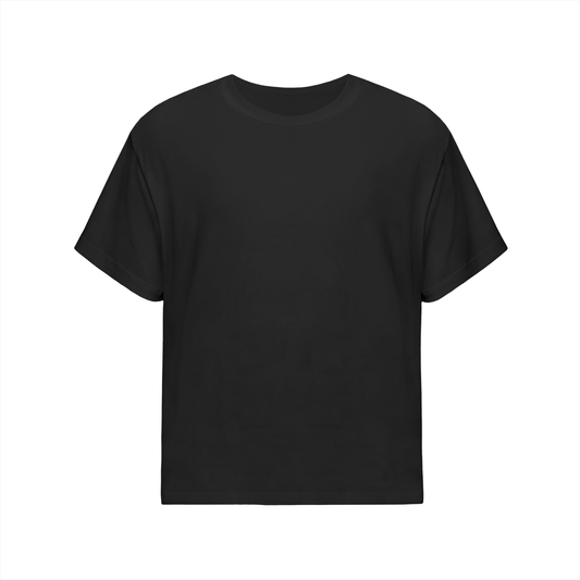 Unisex Streetwear Oversized Cotton T-Shirt in black beauty