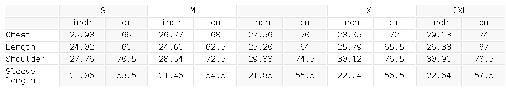Size chart for the Unisex Sunfade Distressed Boxy Hoodie
