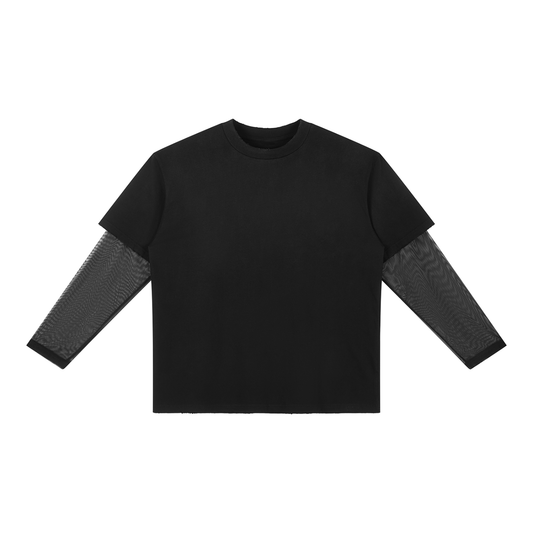 Unisex Sunfade Layer T-Shirt in black