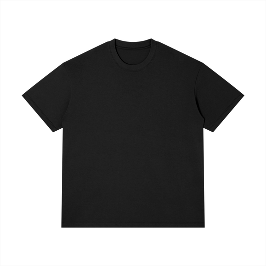 Unisex Thin Loose Fit Cotton T-Shirt in black