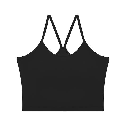 Women's 2-Piece Layered Yoga T-Shirt in black