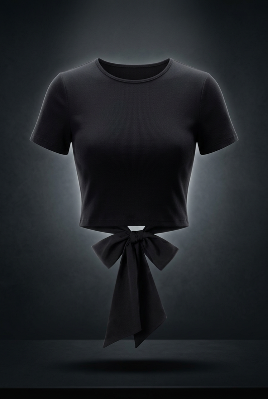 Women's Bodycon Tie-Back T-Shirt