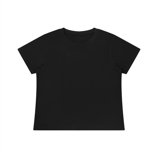 Women's Fitted Baby T-Shirt in black