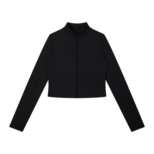 Women's Full-Zip Sports Jacket in black