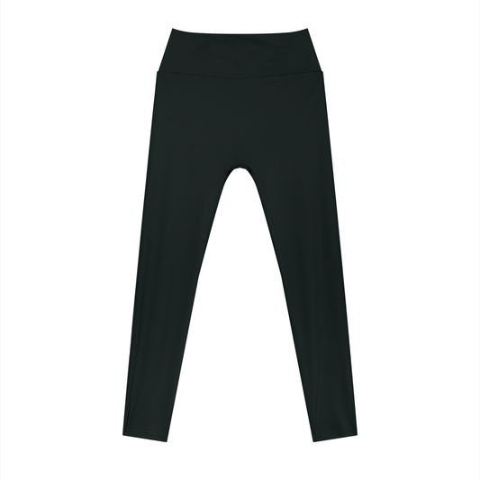 Women's High Rise Ankle Length Leggings in black