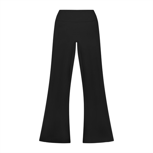 Women's High Rise Flared Leggings in black