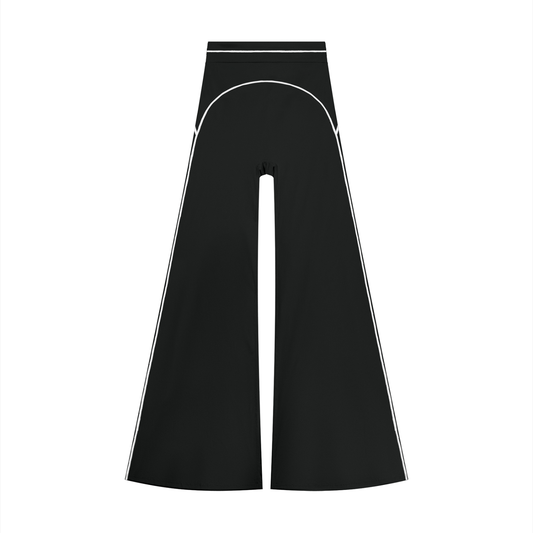 Women's High Waist Flare Leg Yoga Pants in black