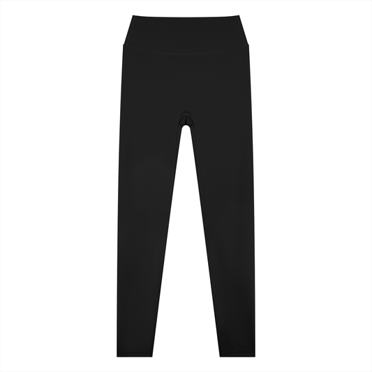 Women's High Waisted Ankle Length Yoga Leggings in black