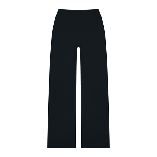 Women's High Waisted Straight Leg Yoga Pants in black