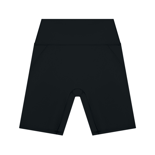 Women's High Waisted Yoga Shorts in black