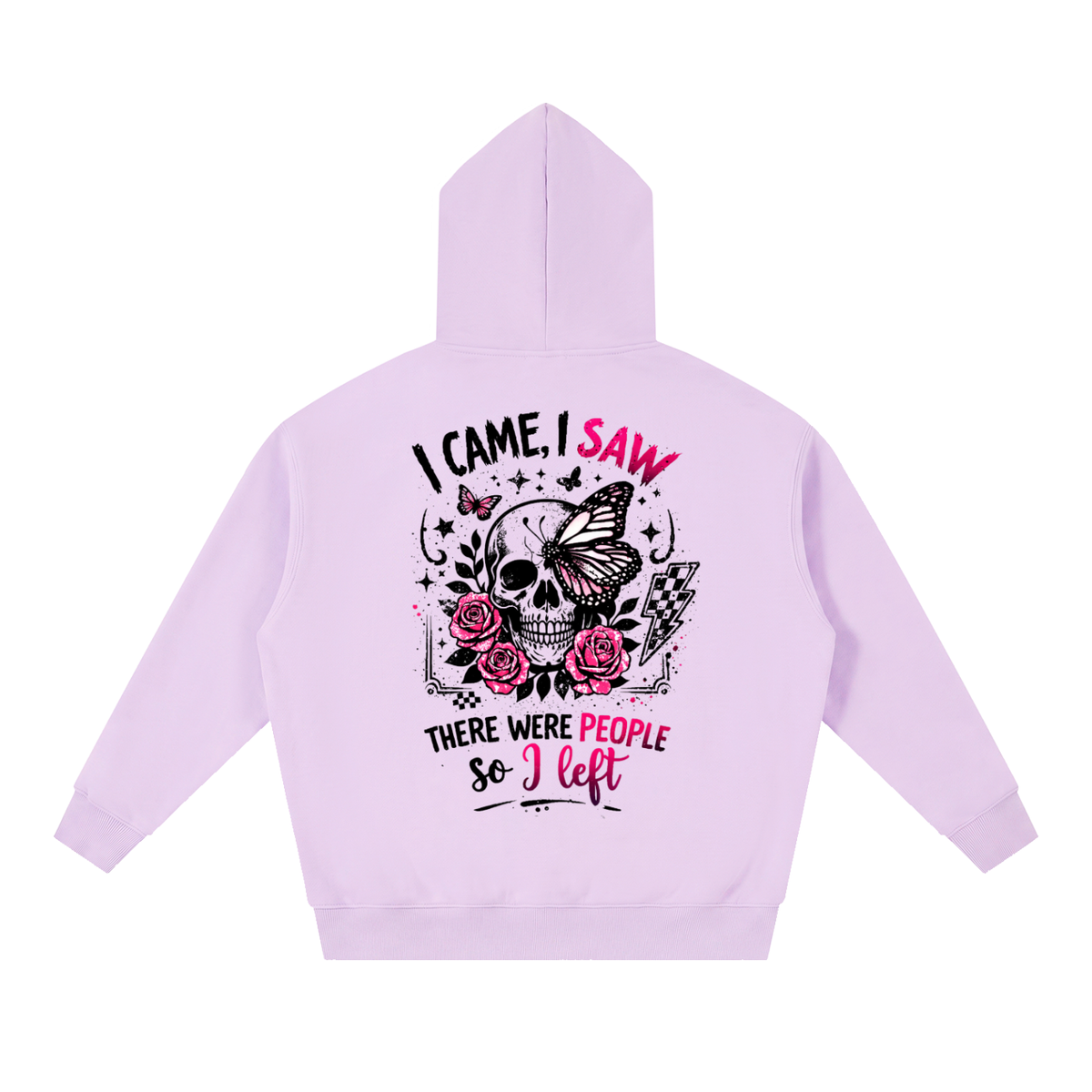 Women’s I Came, I Saw, I Left Oversized Boxy Fleece Hoodie