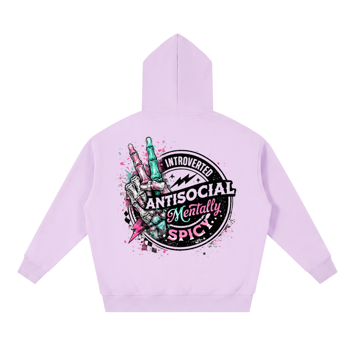 Women’s Mentally Spicy Oversized Boxy Fleece Hoodie