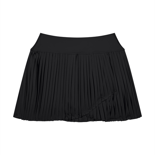Women's Pleated Yoga Skort in black