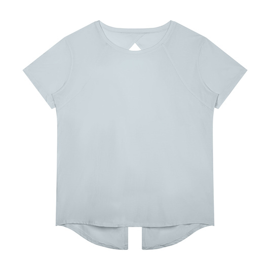 Women's Raglan Training T-Shirt in gray blue