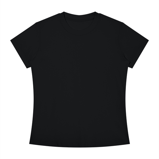 Women's Slim Fit Crewneck T-Shirt in black