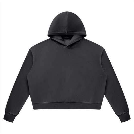 Women's Vintage Wash Heavyweight Hoodie in black