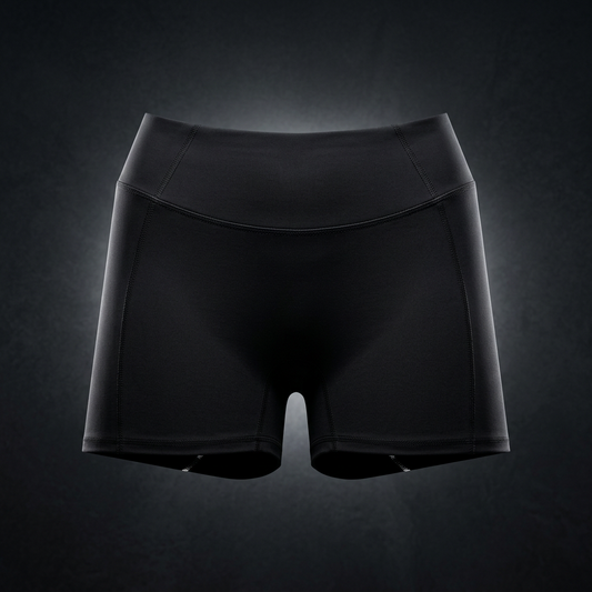Women's Nylon High Waisted Yoga Biker Shorts