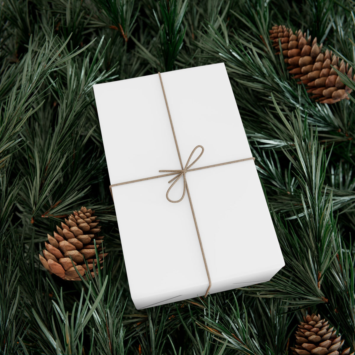 Minimalist White Gift Wrap Paper