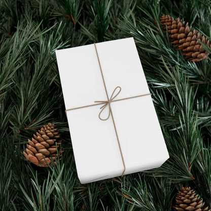 Minimalist White Gift Wrap Paper