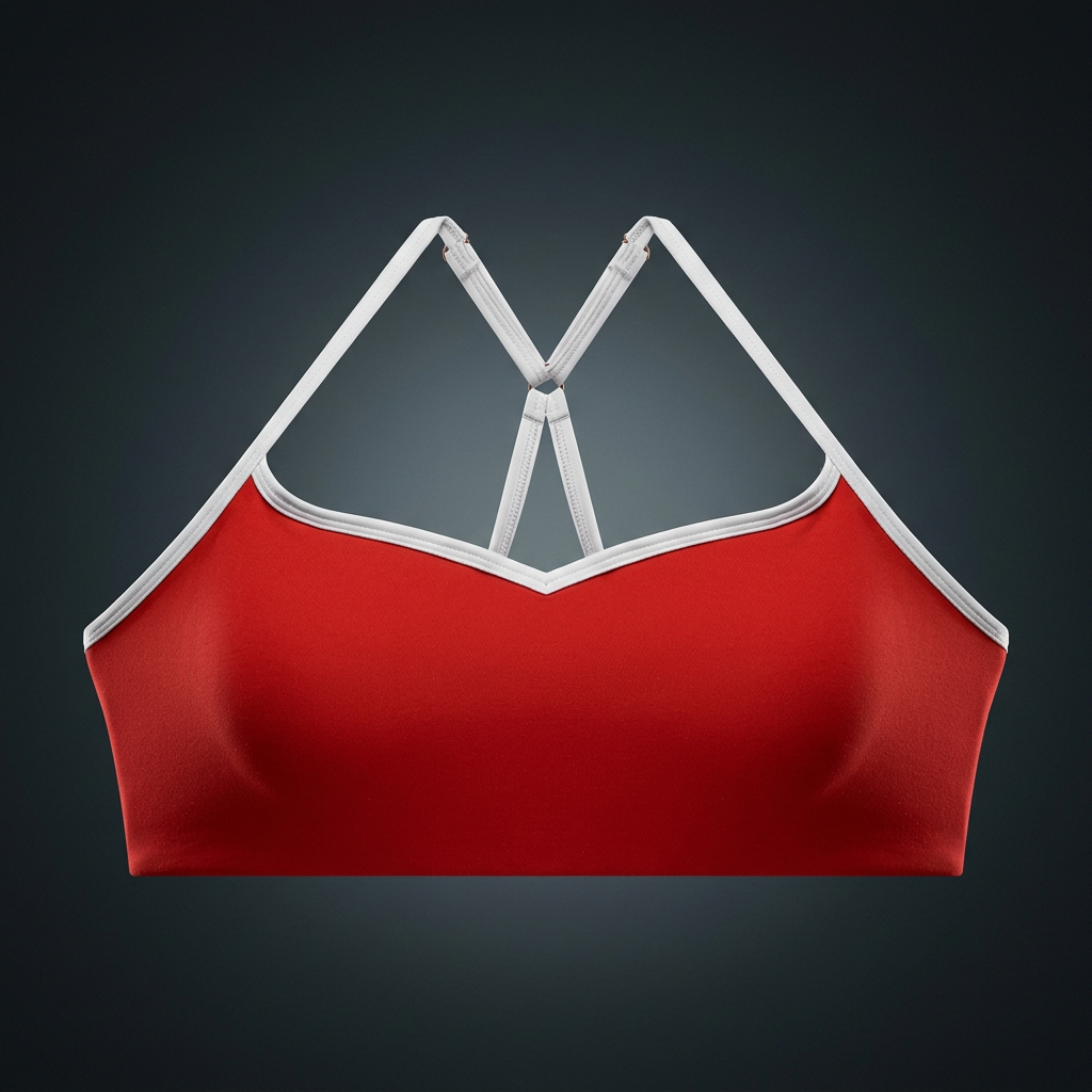 Women's Cross-Over Color Block Yoga Sports Bra
