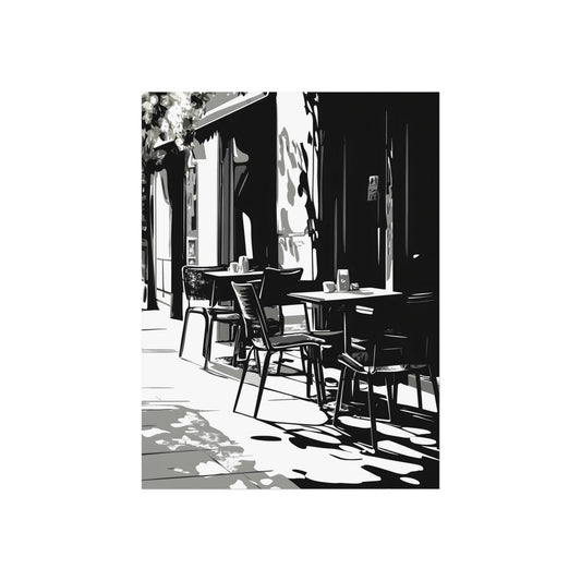 After Hours at the Café | Gothic Urban Fine Art Paper Print artwork