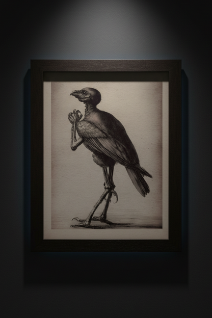 Anatomy of the Carrion Bird, art print