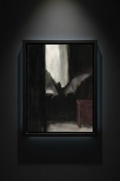 Bat at the Window, art print