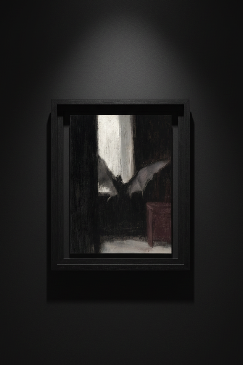 Bat at the Window, art print, view 2