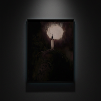 Beneath the Pale Orb, art print